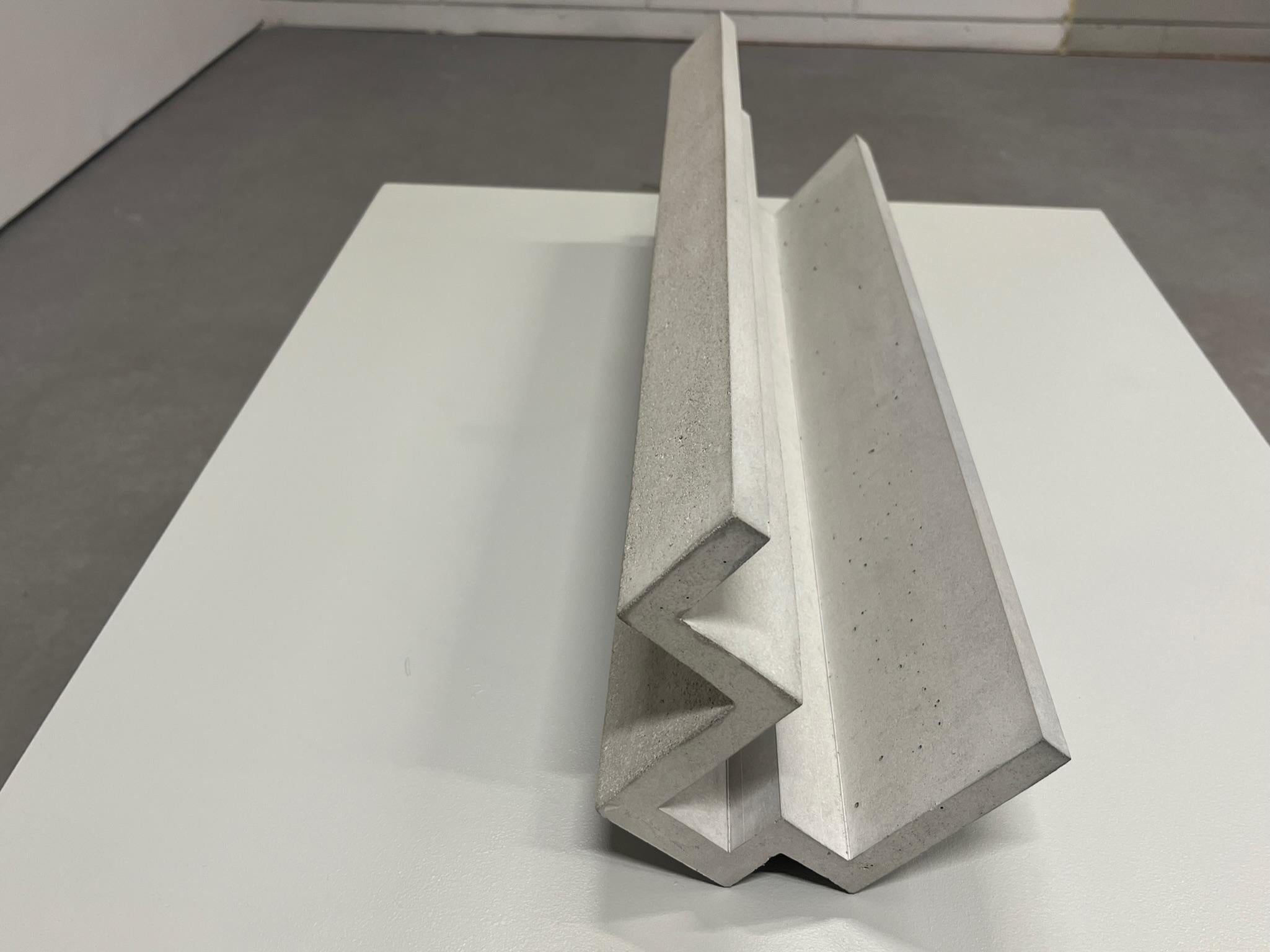 Formworks 5 – Brutalist Concrete Sculpture, Handcrafted by Manolo Menéndez For Sale 2
