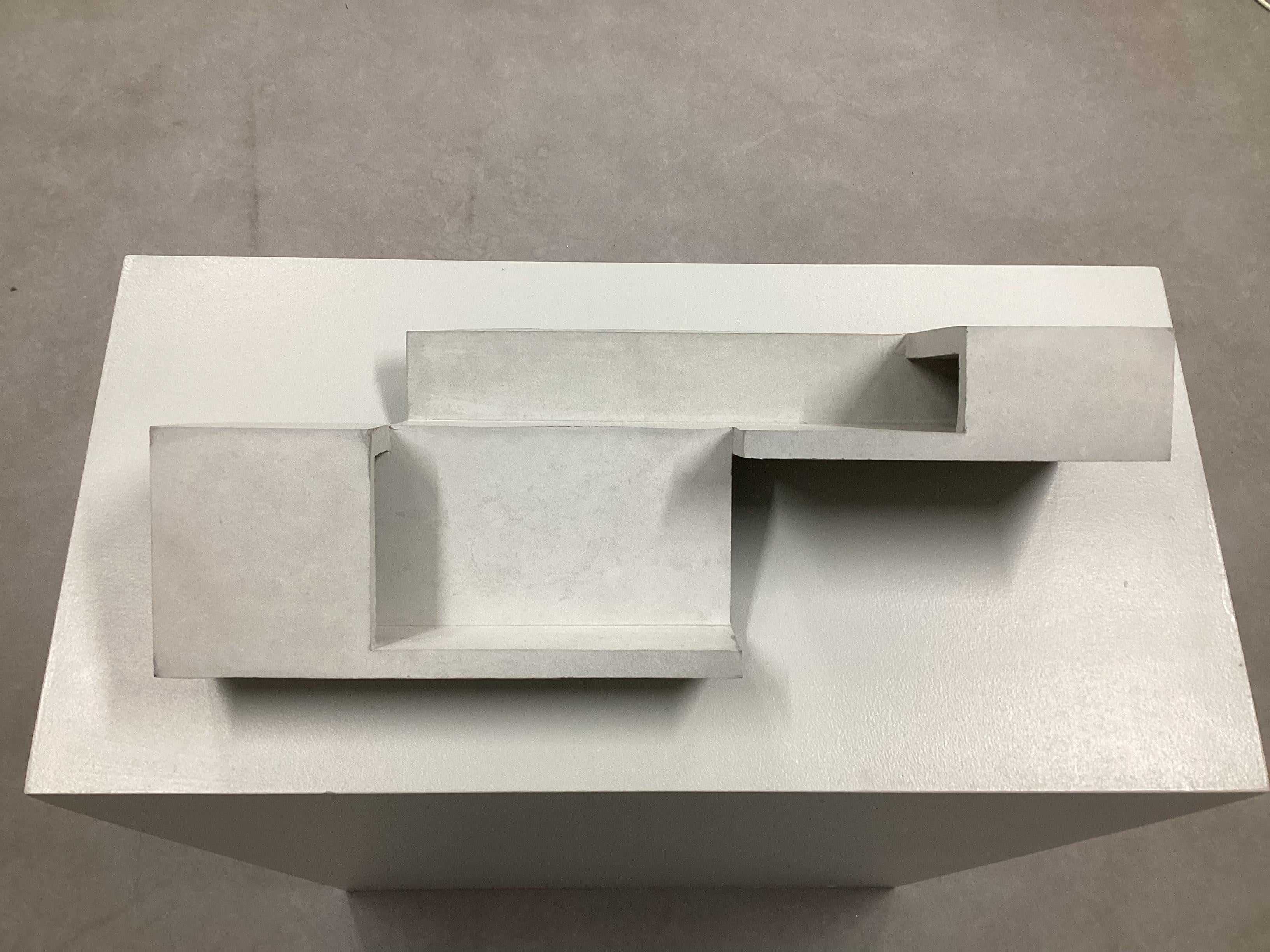 Formworks 7 – Brutalist Concrete Sculpture, Handcrafted by Manolo Menéndez In New Condition For Sale In Barcelona, ES