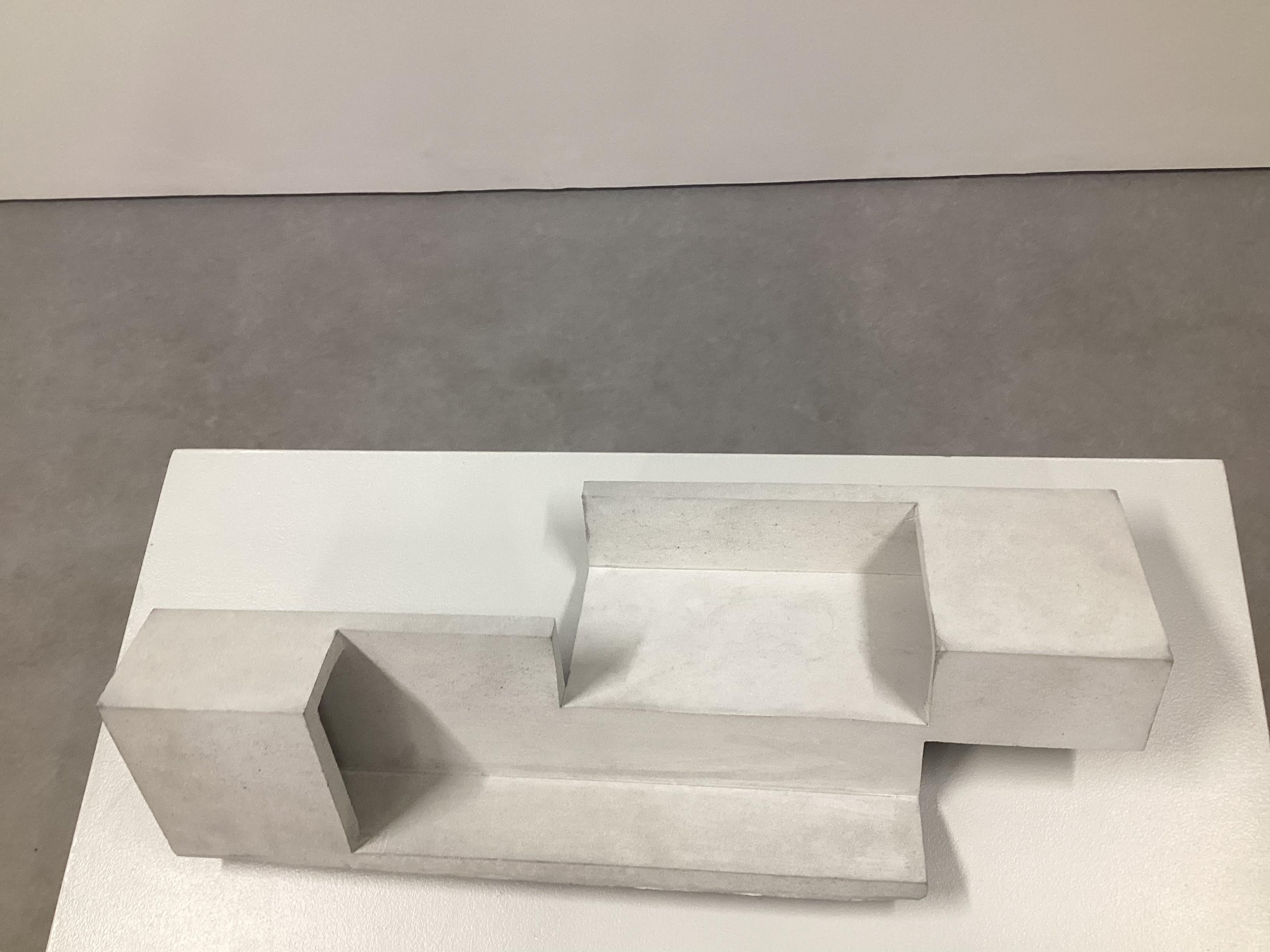 Cement Formworks 7 – Brutalist Concrete Sculpture, Handcrafted by Manolo Menéndez For Sale