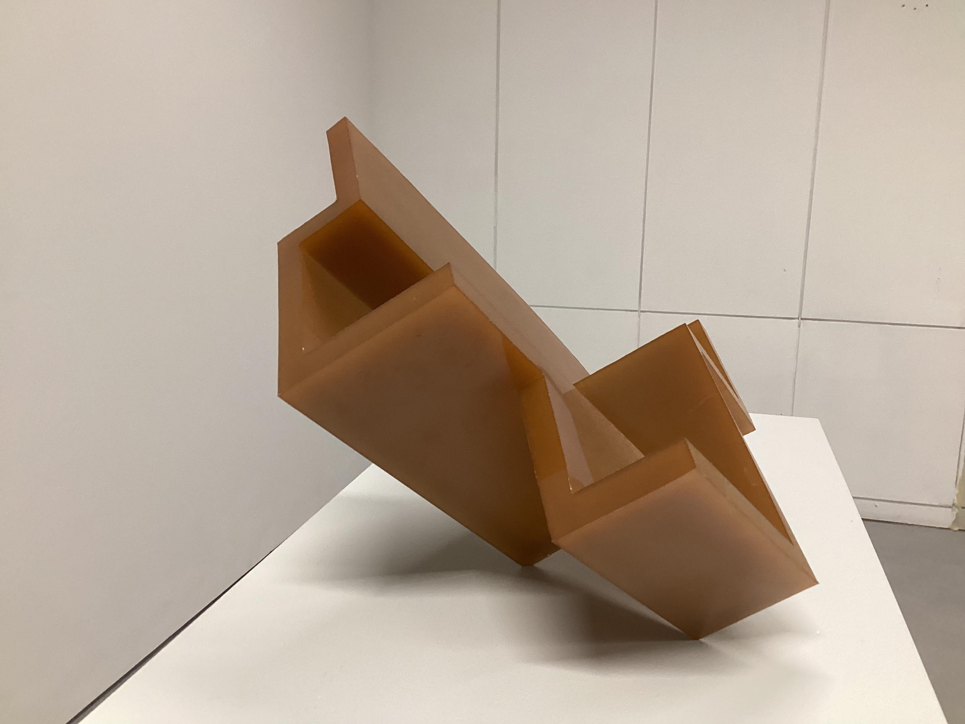 Contemporary Formworks 8 – Brutalist Rubber Resin Sculpture, Handcrafted by Manolo Menéndez For Sale
