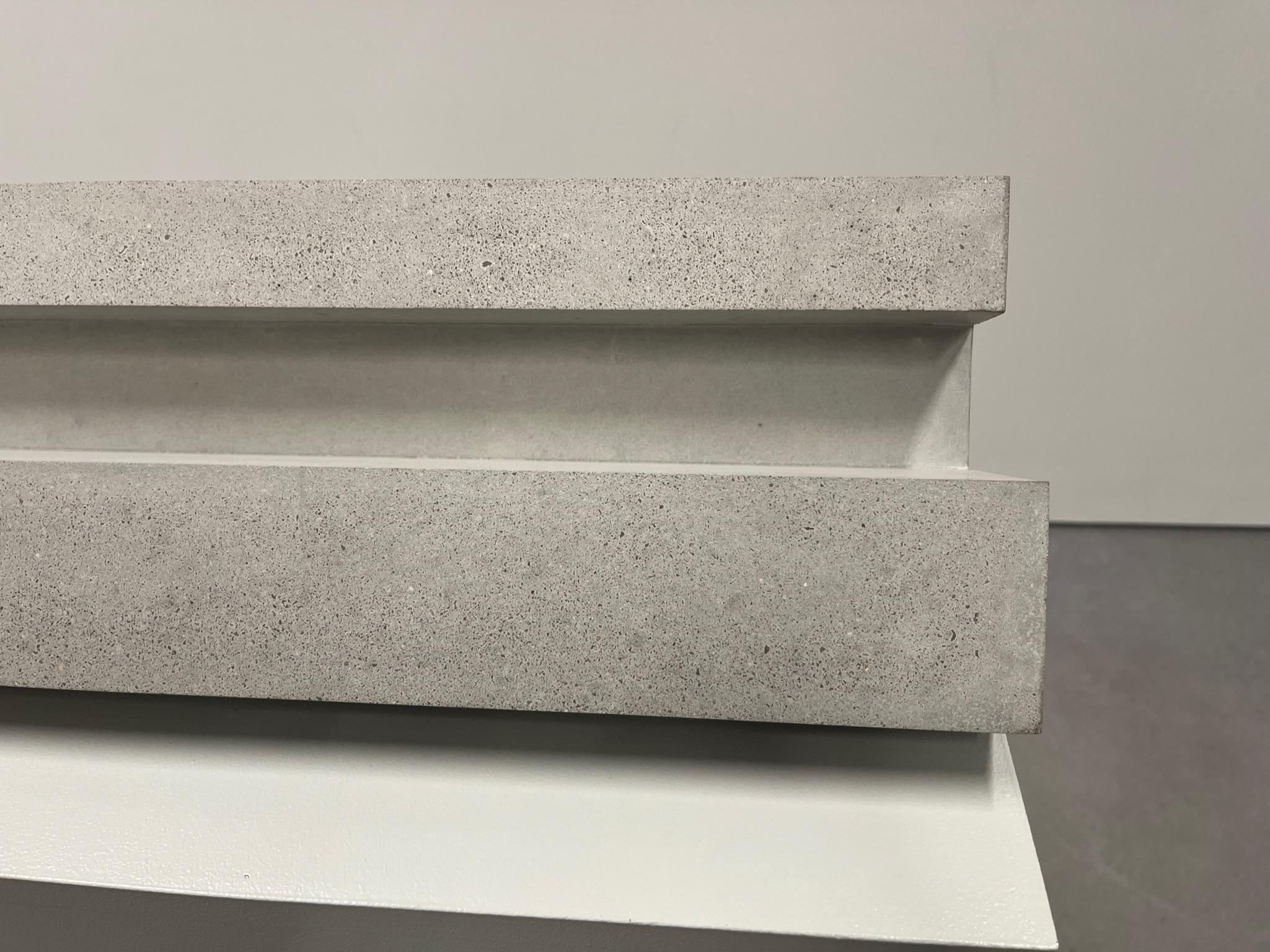 Spanish Formworks 9 – Brutalist Concrete Sculpture, Handcrafted by Manolo Menéndez For Sale