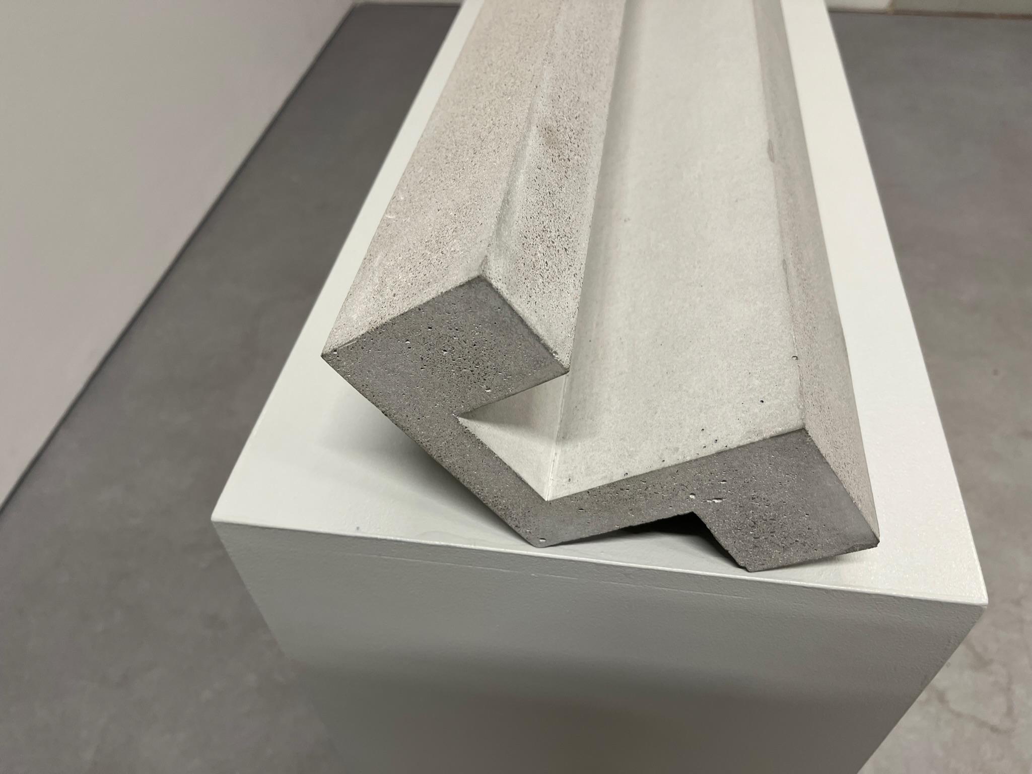 Cement Formworks 9 – Brutalist Concrete Sculpture, Handcrafted by Manolo Menéndez For Sale