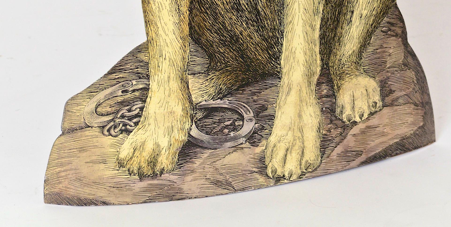 Milieu du XXe siècle Fornasetti 'Chien d'Alsace' Stand Umbrella en vente