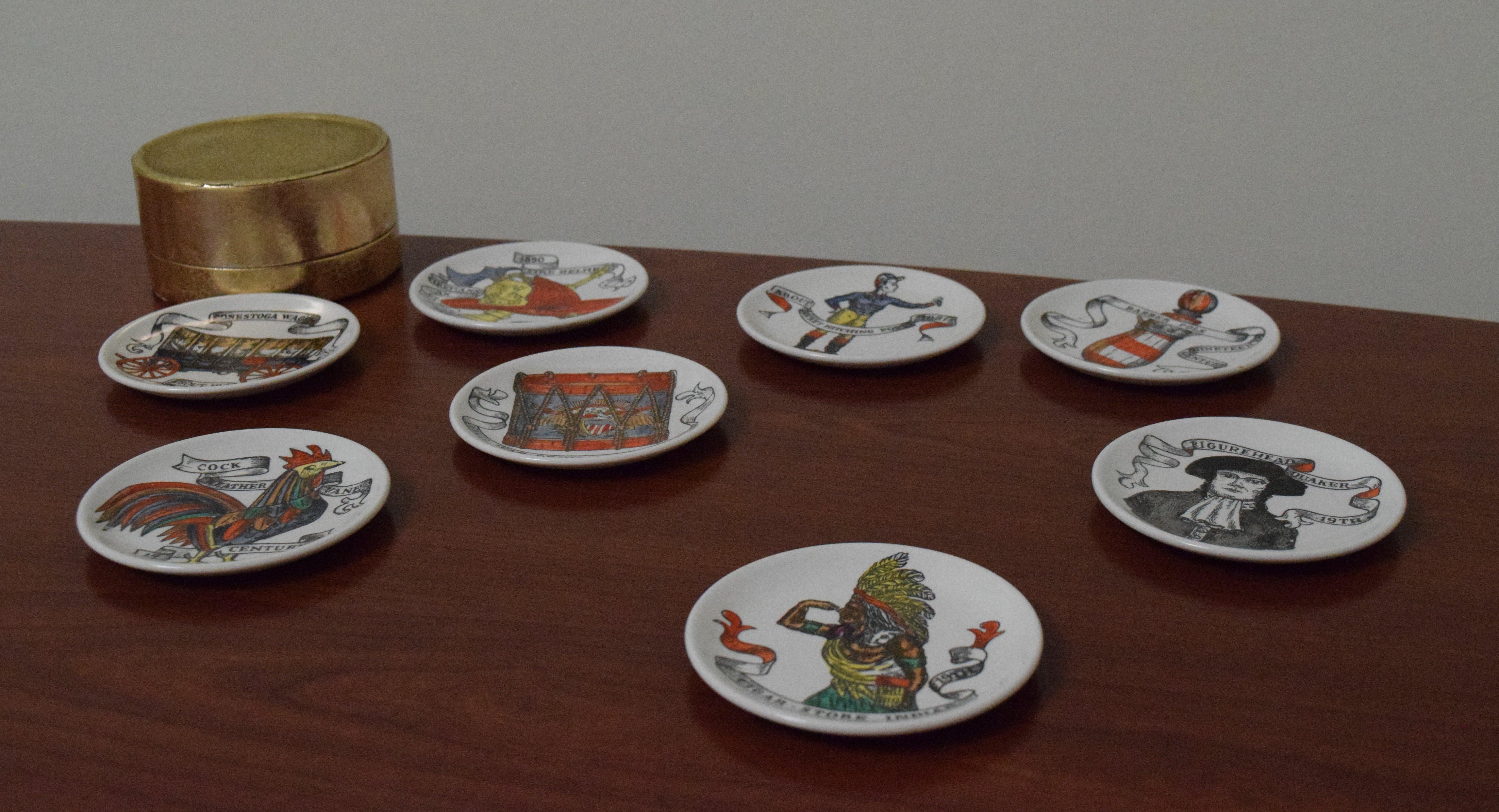 Fornasetti American Antiques Coasters For Sale 3