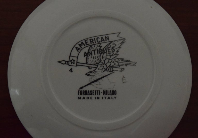 Fornasetti American Antiques Coasters For Sale at 1stDibs