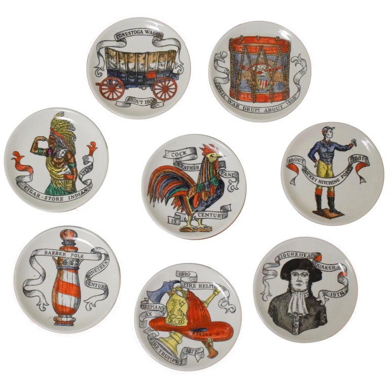 Fornasetti American Antiques Coasters For Sale at 1stDibs