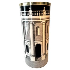 Fornasetti Architettura Pattern Umbrella Stand Waste or Laundry Bin