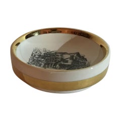 Vintage Fornasetti Ashtray Porcelain 1950 Italy