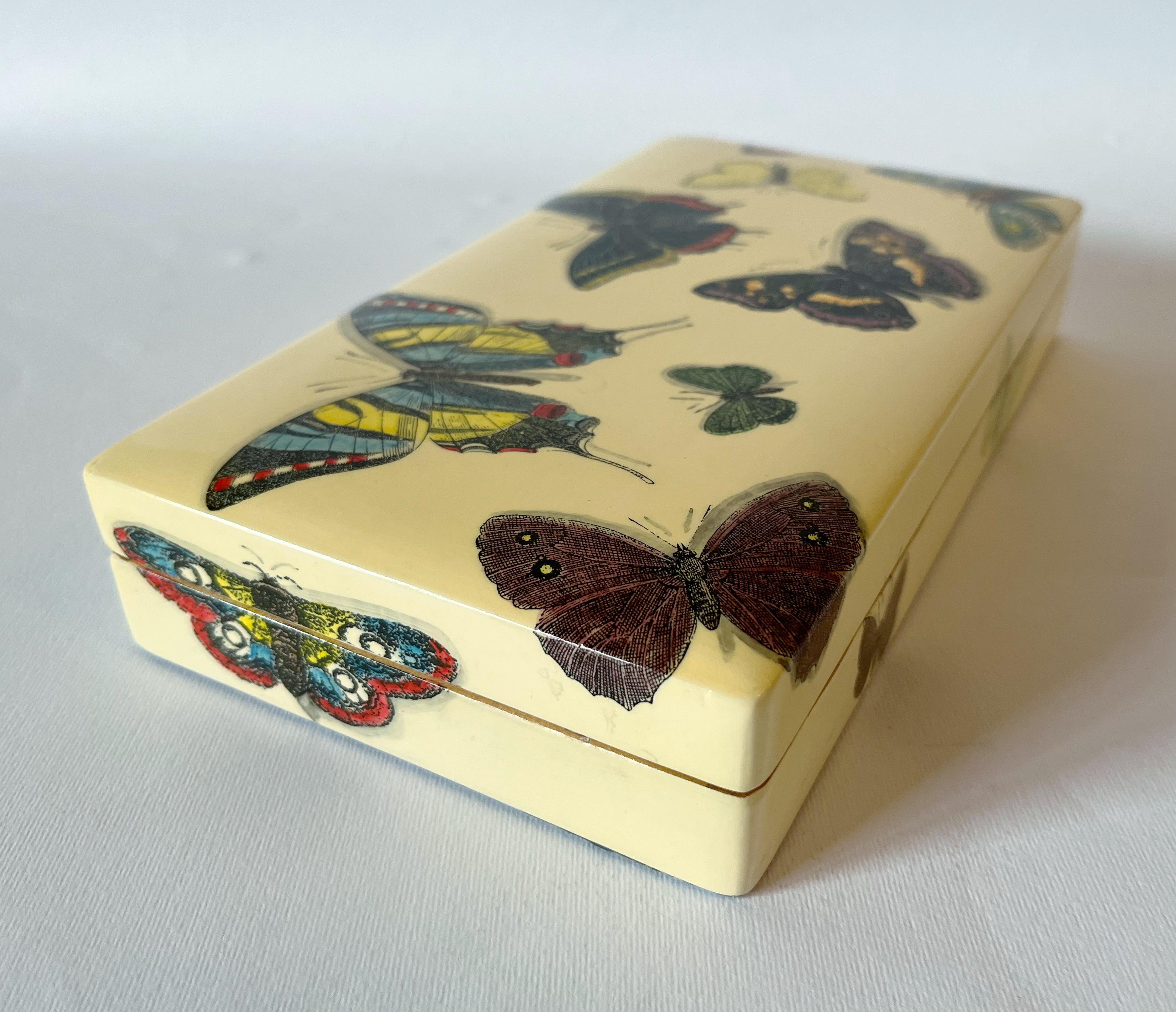 Italian FORNASETTI Butterfly Box For Sale