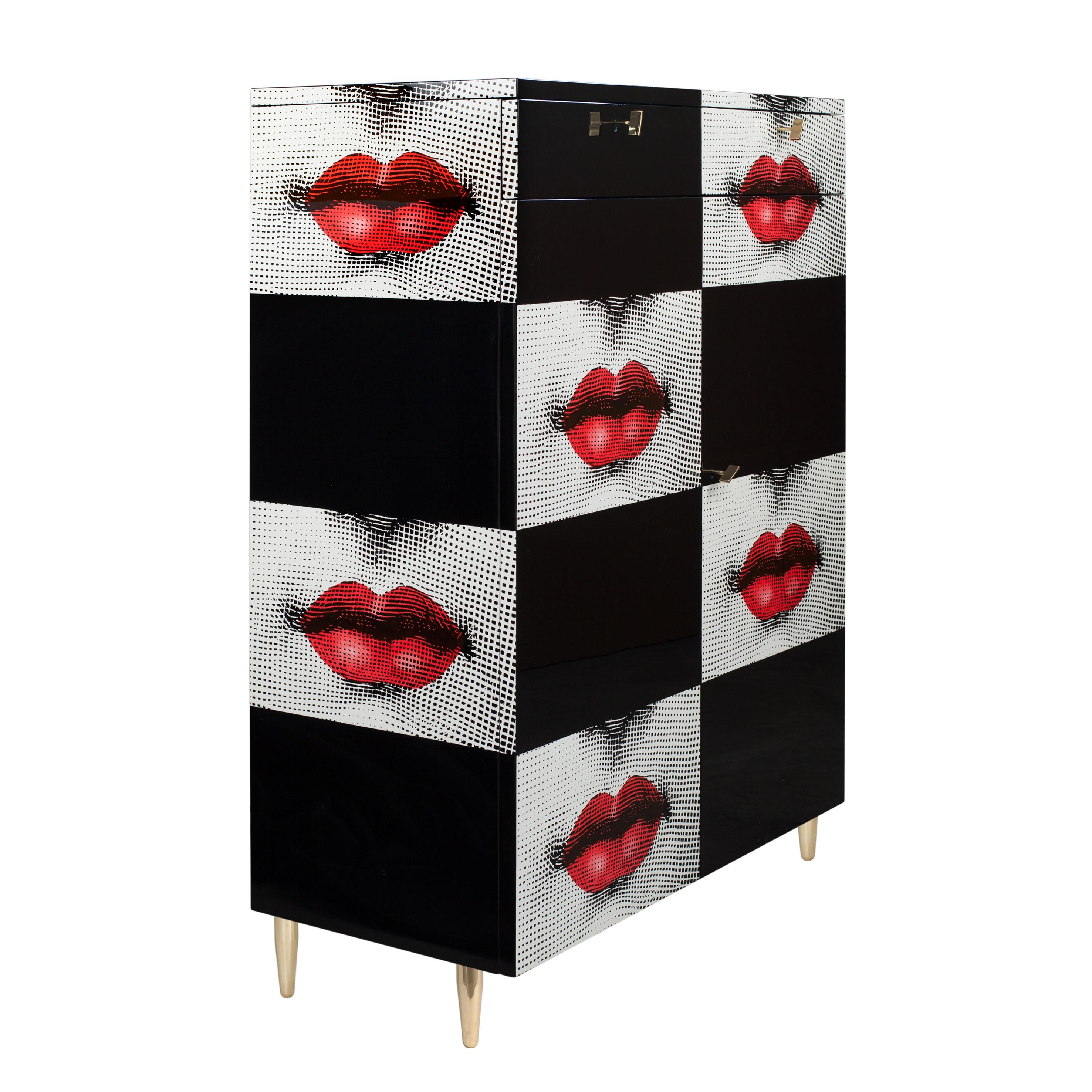 fornasetti red lips