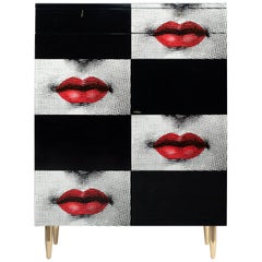 Fornasetti Cabinet Kiss Red Lips Color Limited Edition