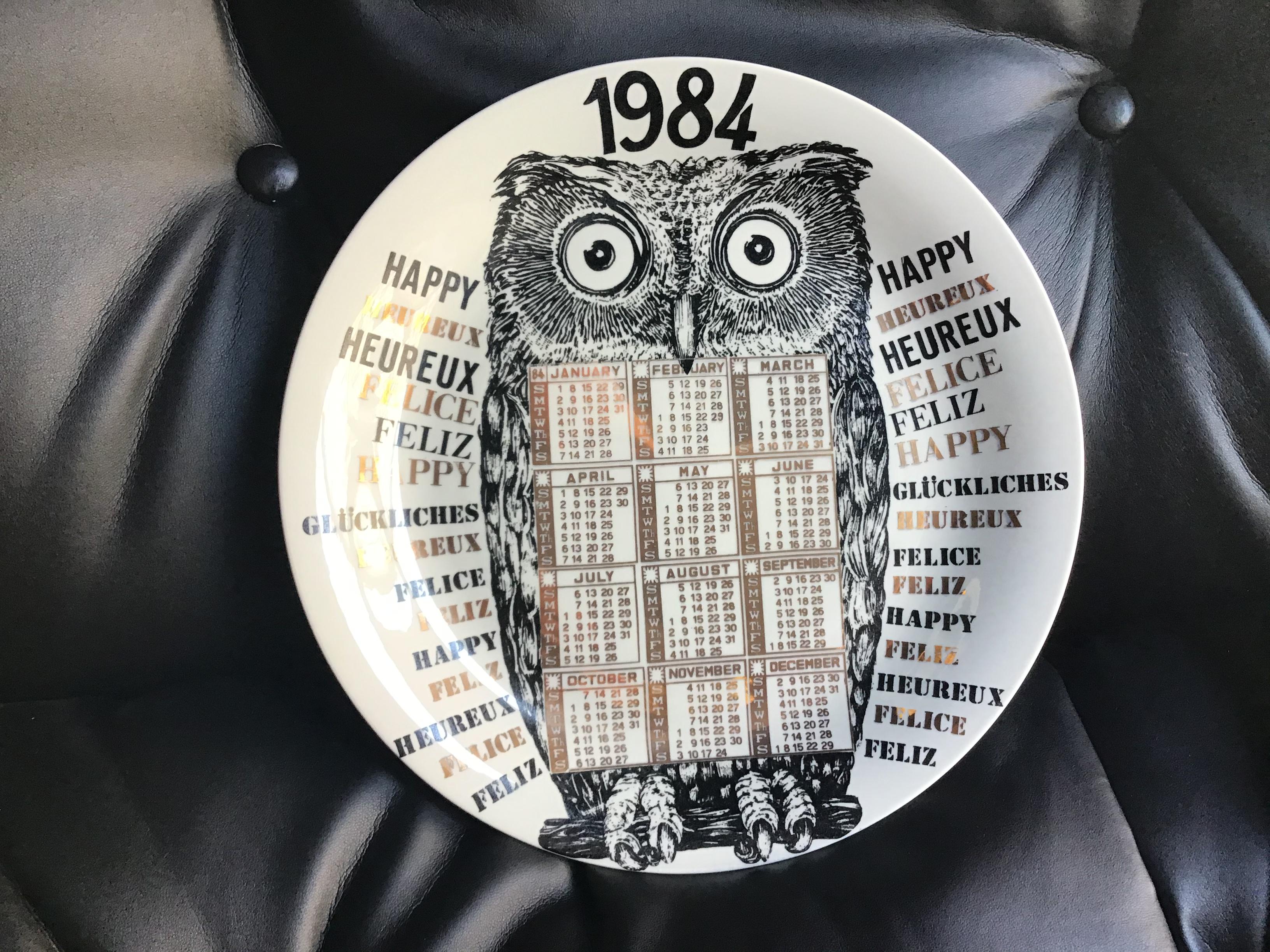 Piatto Calendario Fornasetti n 17 
