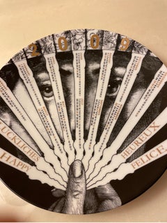 Calender Teller von Fornasetti, 2009, Porzellan n. 42, Italien