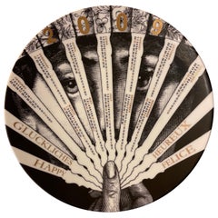 Fornasetti Calender Plate 2009 Porcelain n. 42 Italy