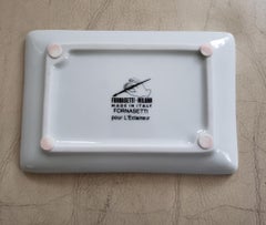 Fornasetti Ceramic Gold Tray with Owl