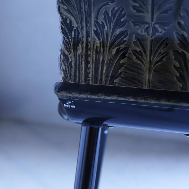 Mid-Century Modern Fornasetti Chair Capitello Corinzio For Sale