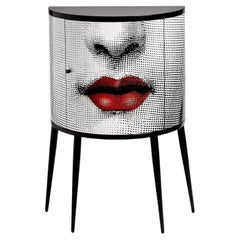 Fornasetti Consolle Bocca Colored Handcrafted Wood