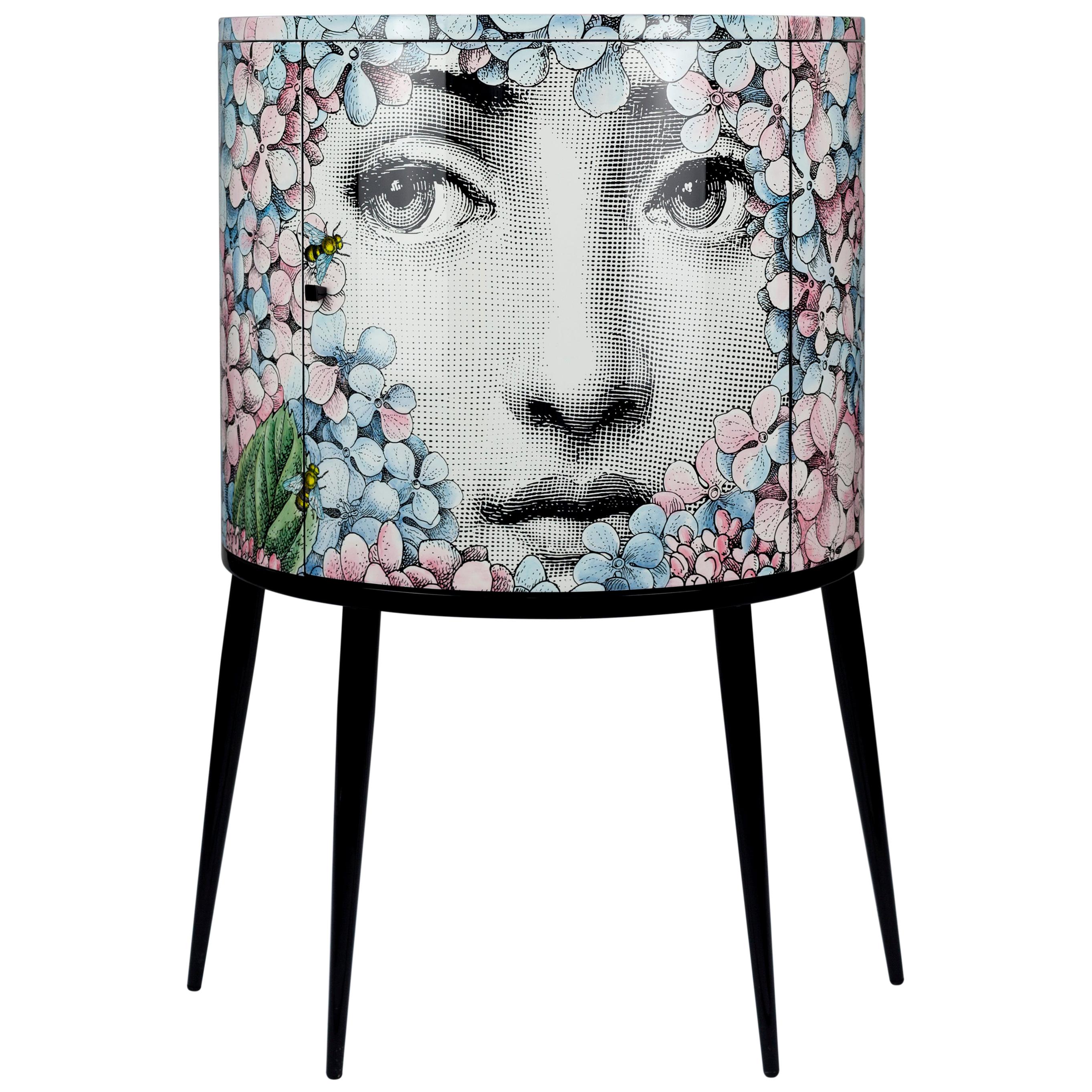 Fornasetti Consolle Ortensia Hydrangea Hand Colored Wood