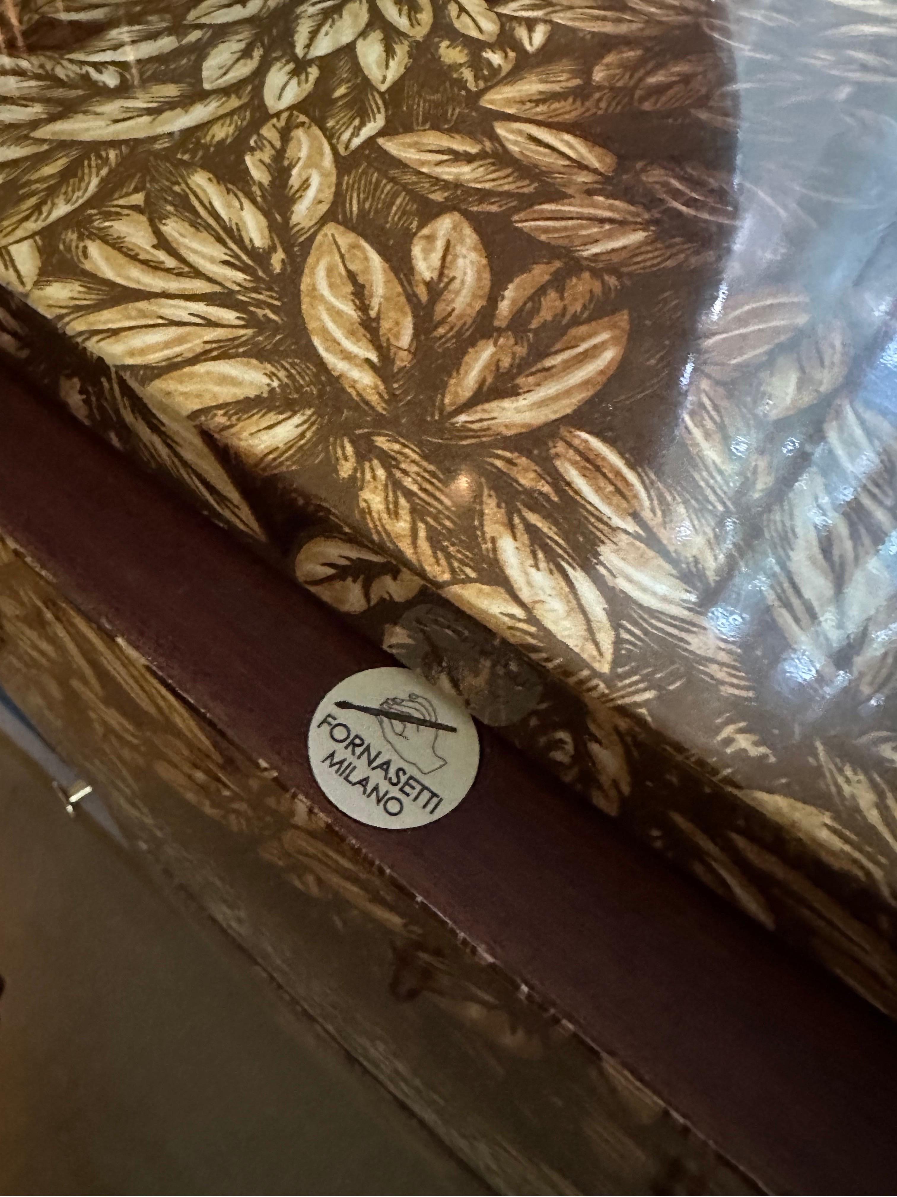 Fornasetti Curved Chest of Drawers Leopardo in Multicolor In Excellent Condition In Long Island, NY