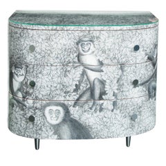 Commode courbée Fornasetti Scimmie
