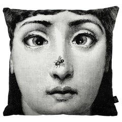 Fornasetti Cushion Ape Bee from the Series Tema e Variazioni Cotton