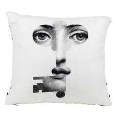 Fornasetti Cushion Chiave Key from the Series Tema e Variazioni Cotton