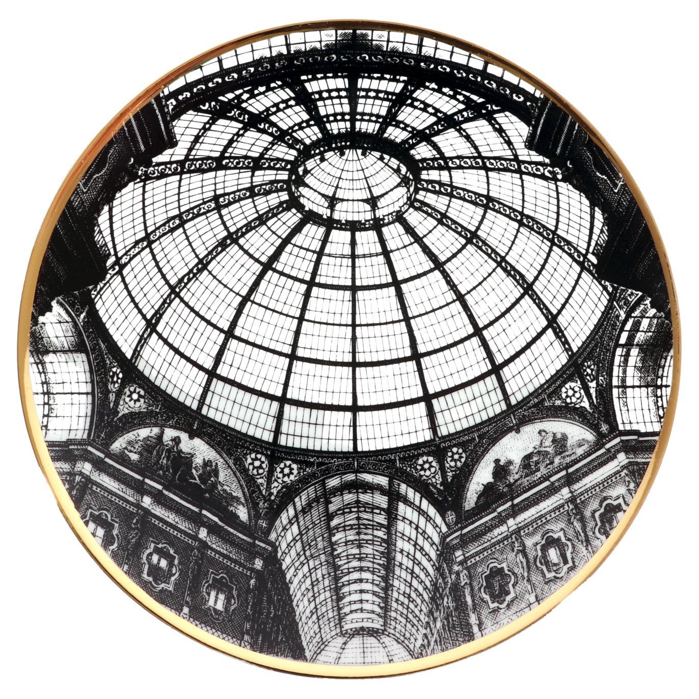 Fornasetti Dome Plate, Cupola Galleria Di Milano Numéro 7 de la série