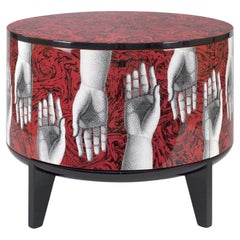 Fornasetti Don Giovanni Tamburo Table, Beechwood, Handmade in Italy 21st Century