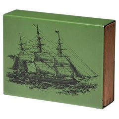 Fornasetti Enameled Box, Italy, 1960s
