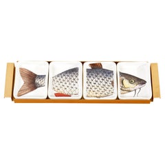 Fornasetti Fish Bowls on Tray, Italy, 1950s