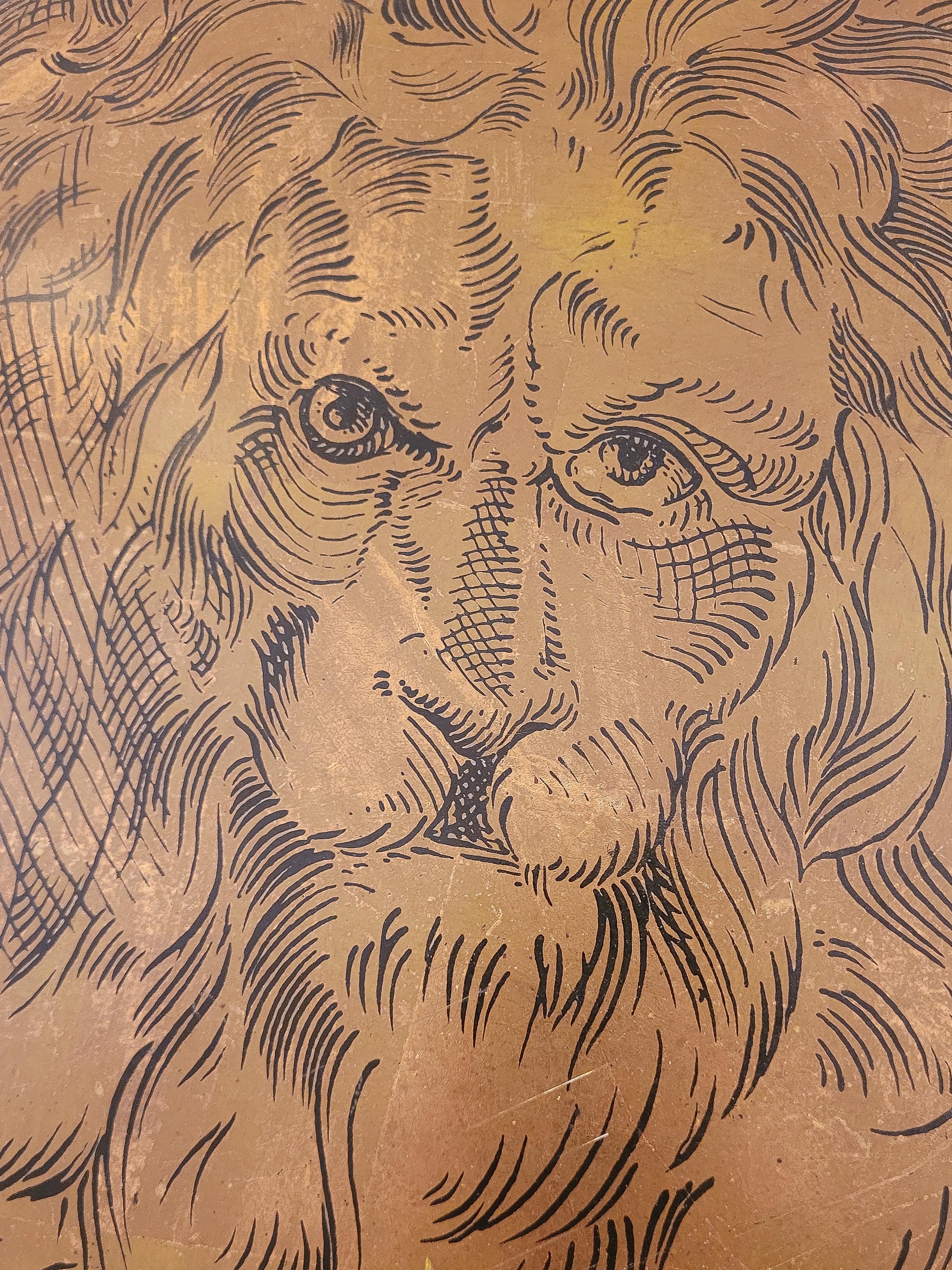 Milieu du XXe siècle Fornasetti Plafonnier affleurant Zodiac 