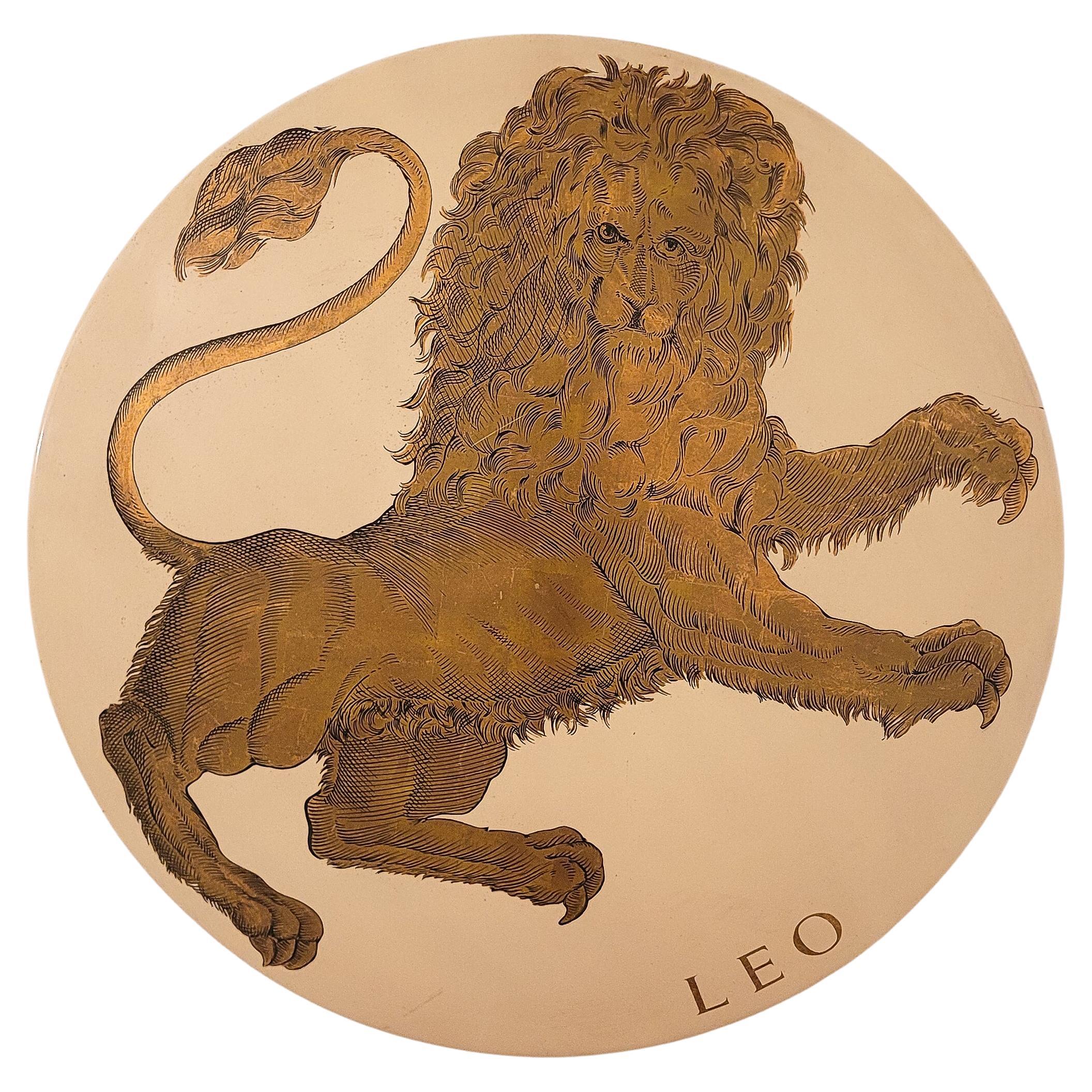 Fornasetti Plafonnier affleurant Zodiac "LEO" en vente