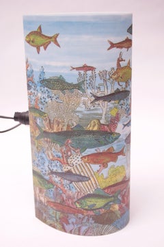 Fornasetti "Fondale Marino" Table Lamp Produced by Antonangeli