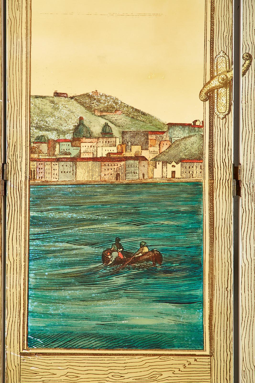 Fornasetti Four Panel Screen Armadio Aperto Open Cabinet 10