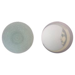 Appliques géométriques et lune Fornasetti, 2 disponibles