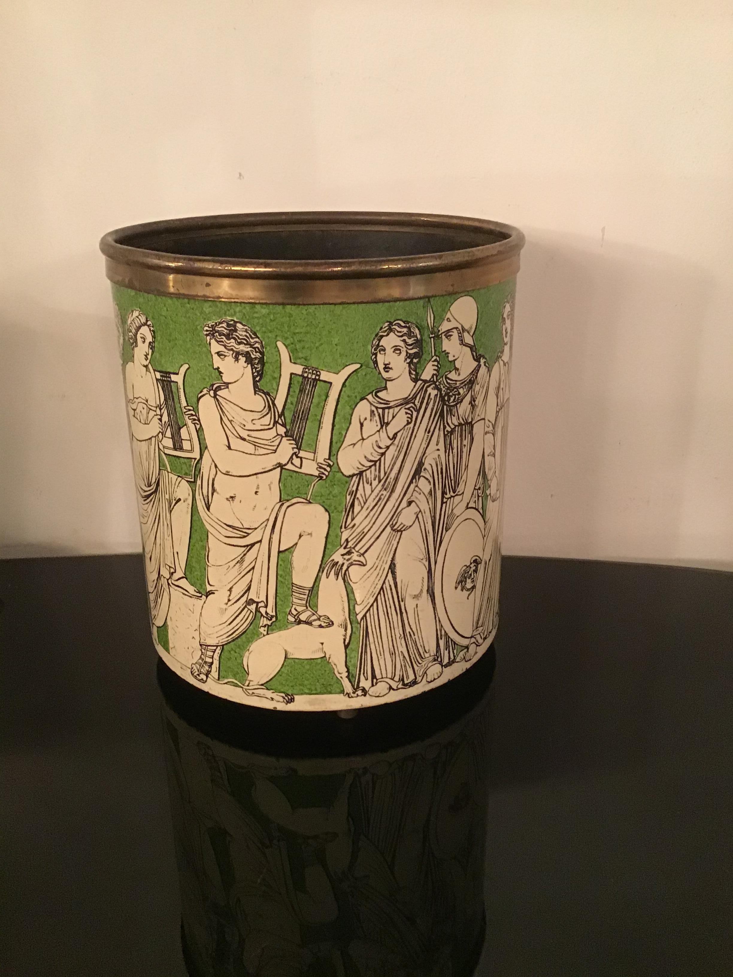 Mid-20th Century Fornasetti Gettacarte Brass Metal 1950 Italy