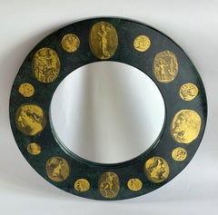 FORNASETTI Espejo Redondo Cammeo Oro