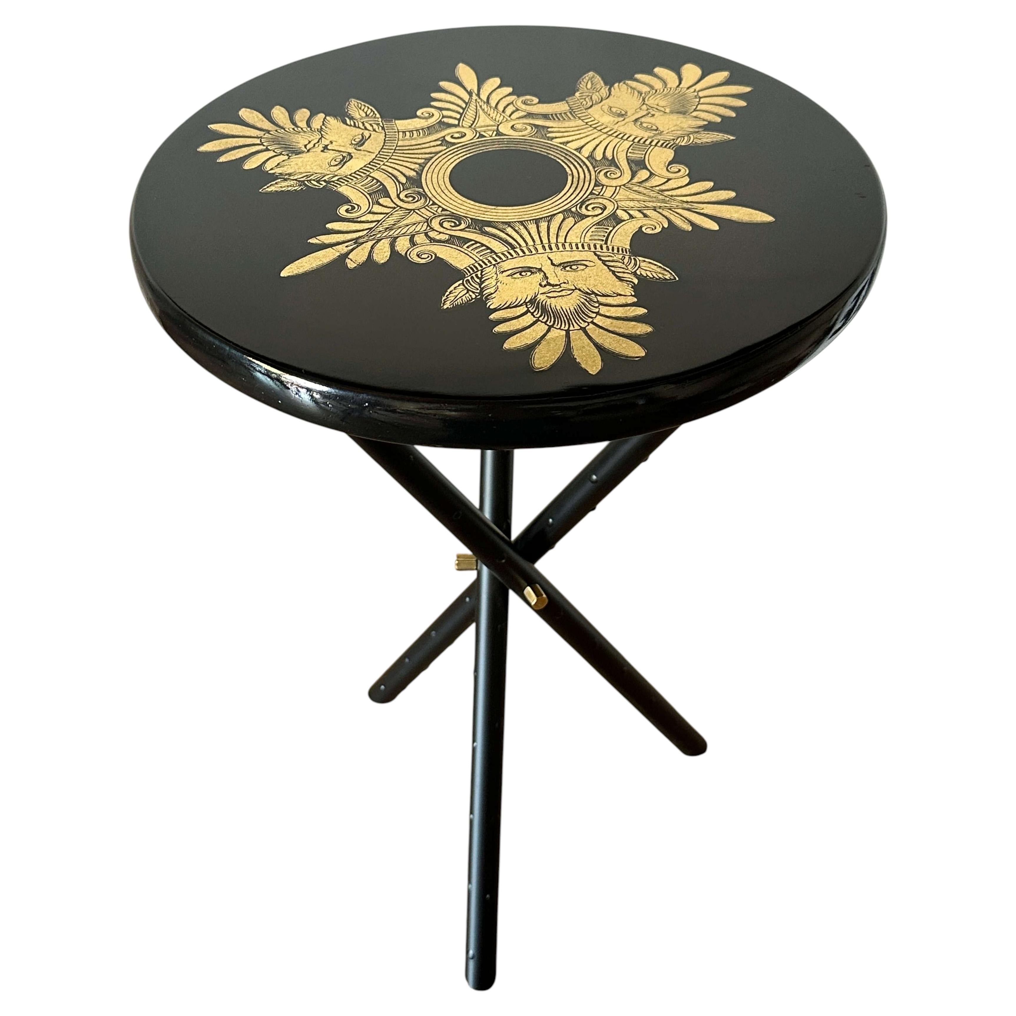 FORNASETTI Golden Kings Side Table