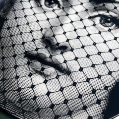Fornasetti hand painted decorative plate, "Tema e Variazioni" 78, made in Italy
