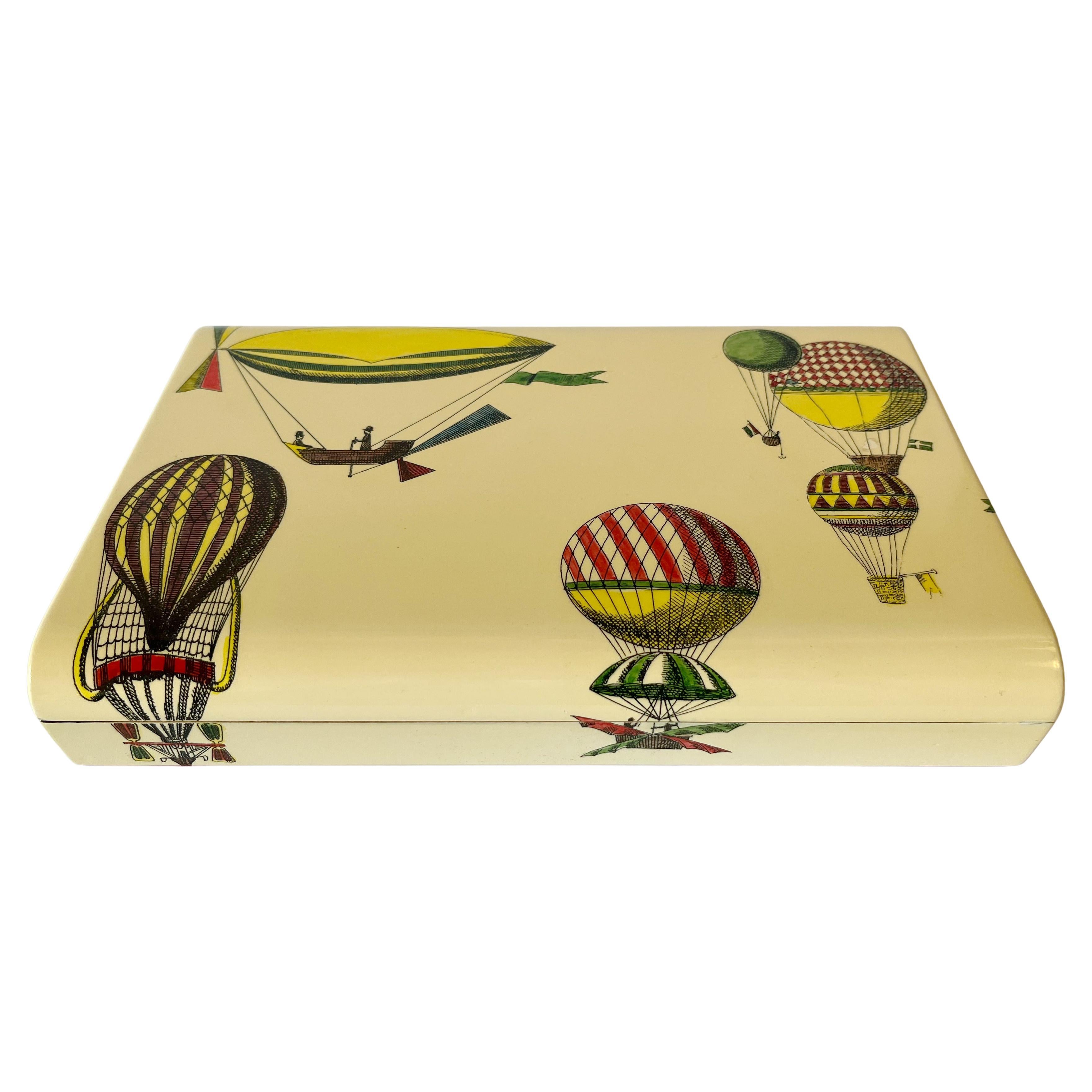 FORNASETTI Jeu de cartes de poker Montgolfière Boîte de jeu