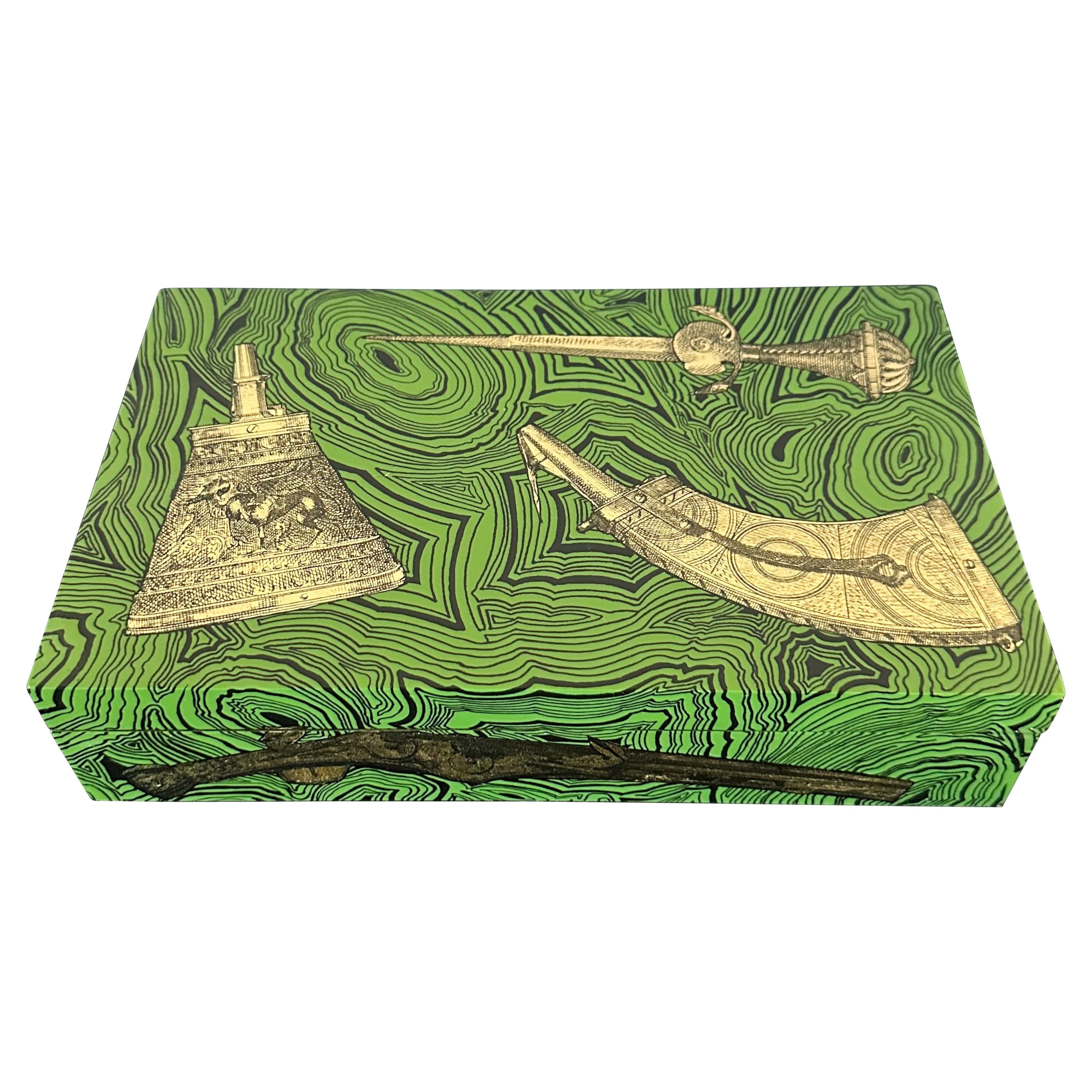 FORNASETTI Malachite Box For Sale