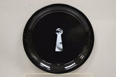 Fornasetti Milano Italy Serratura Black and White Keyhole Round Platter Tray