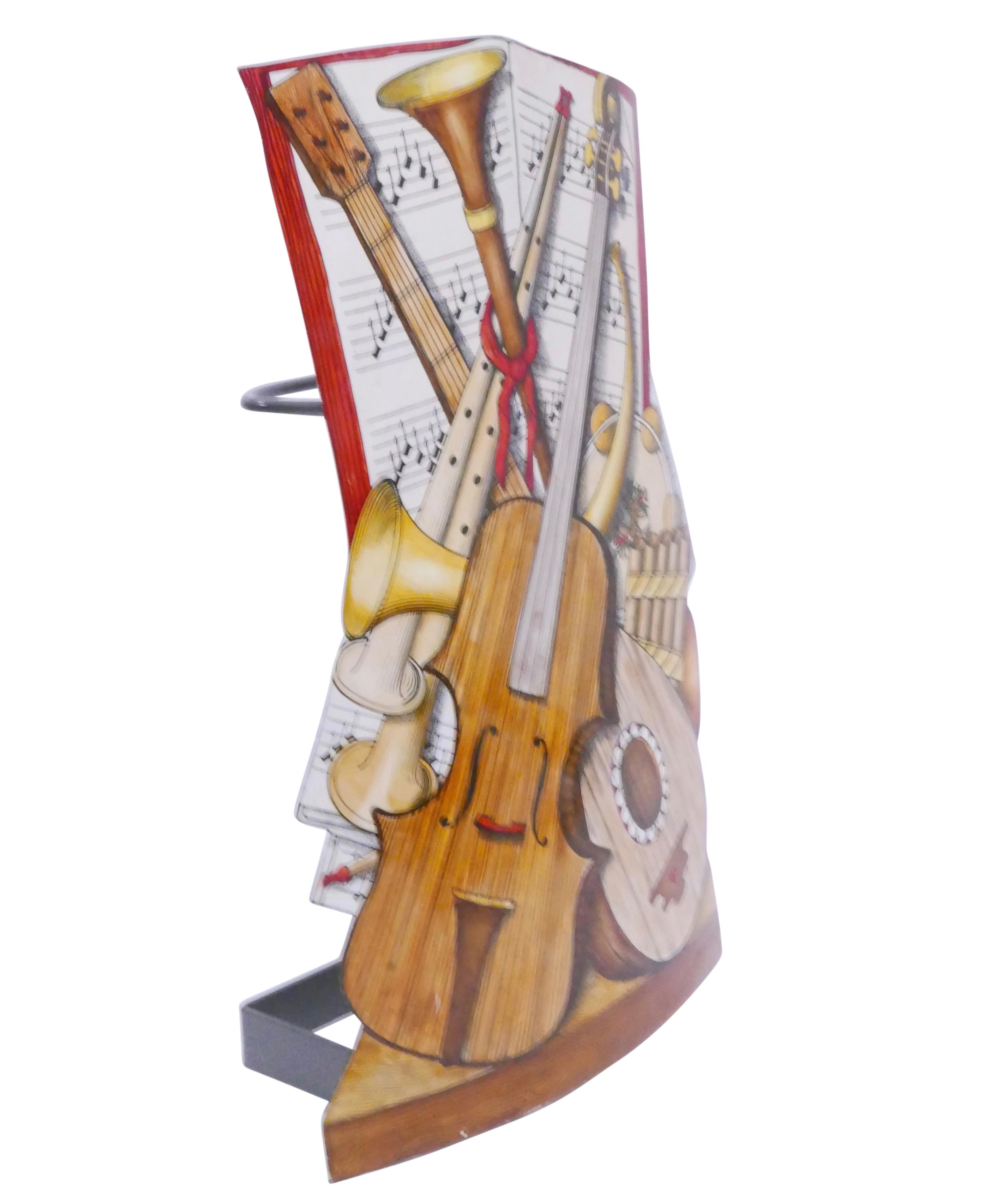Other Fornasetti Umbrella Stand with Music Theme, Milano, circa 1980 For Sale