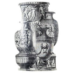 Fornasetti Trompe l'oeil néoclassique L'Oeil Vasi Antichi Umbrella Stand