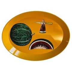 FORNASETTI Watermelon Oval Metal Tray