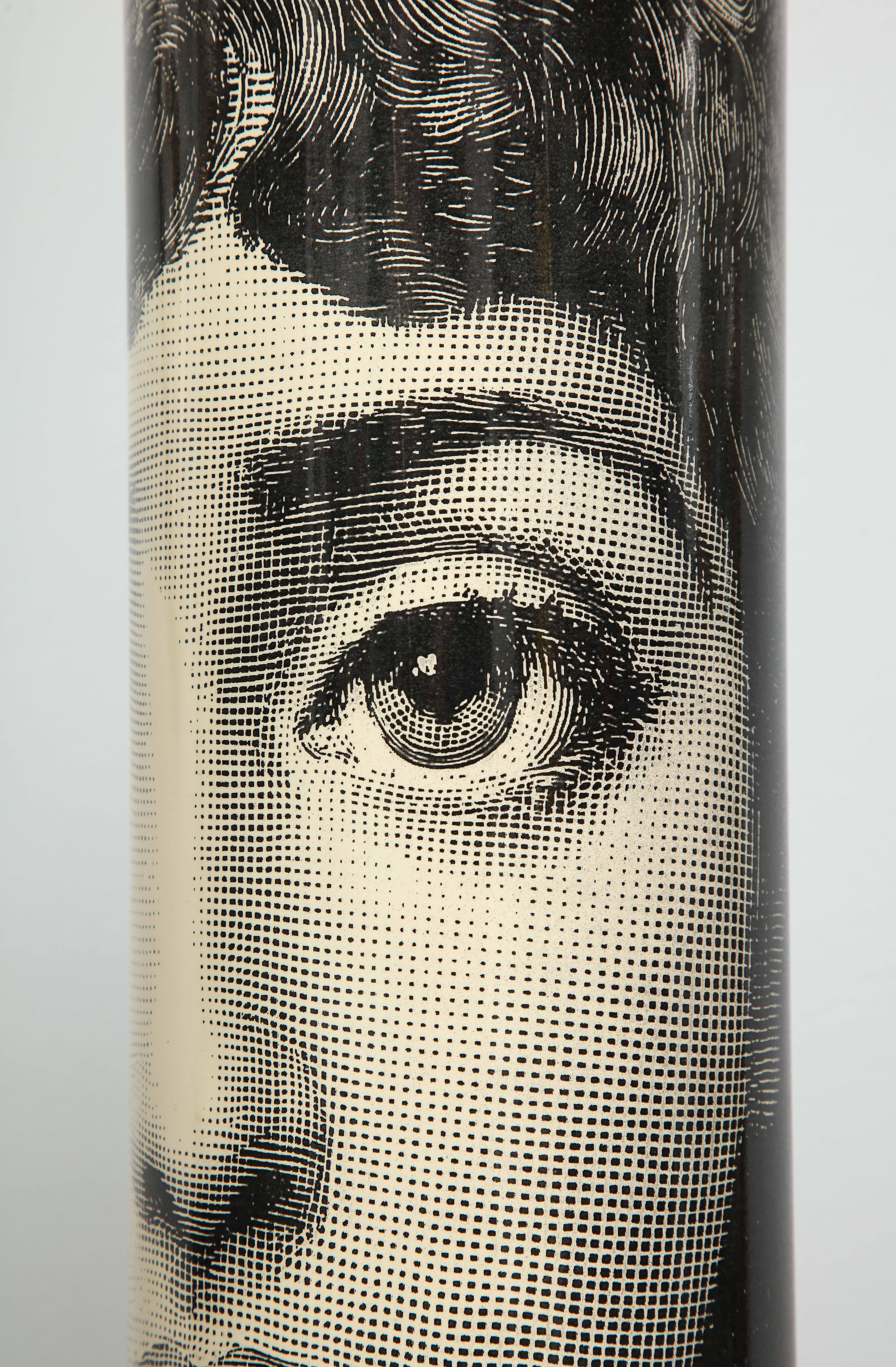 Italian Fornasetti Pair of Iconic Table Lamps