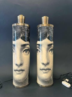 FORNASETTI Pair of Vintage Table Lamps