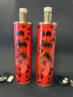Paire de lampes de bureau vintage FORNASETTI