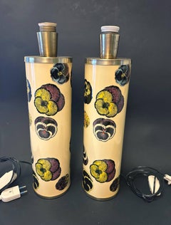 FORNASETTI Pair of Vintage Table Lamps