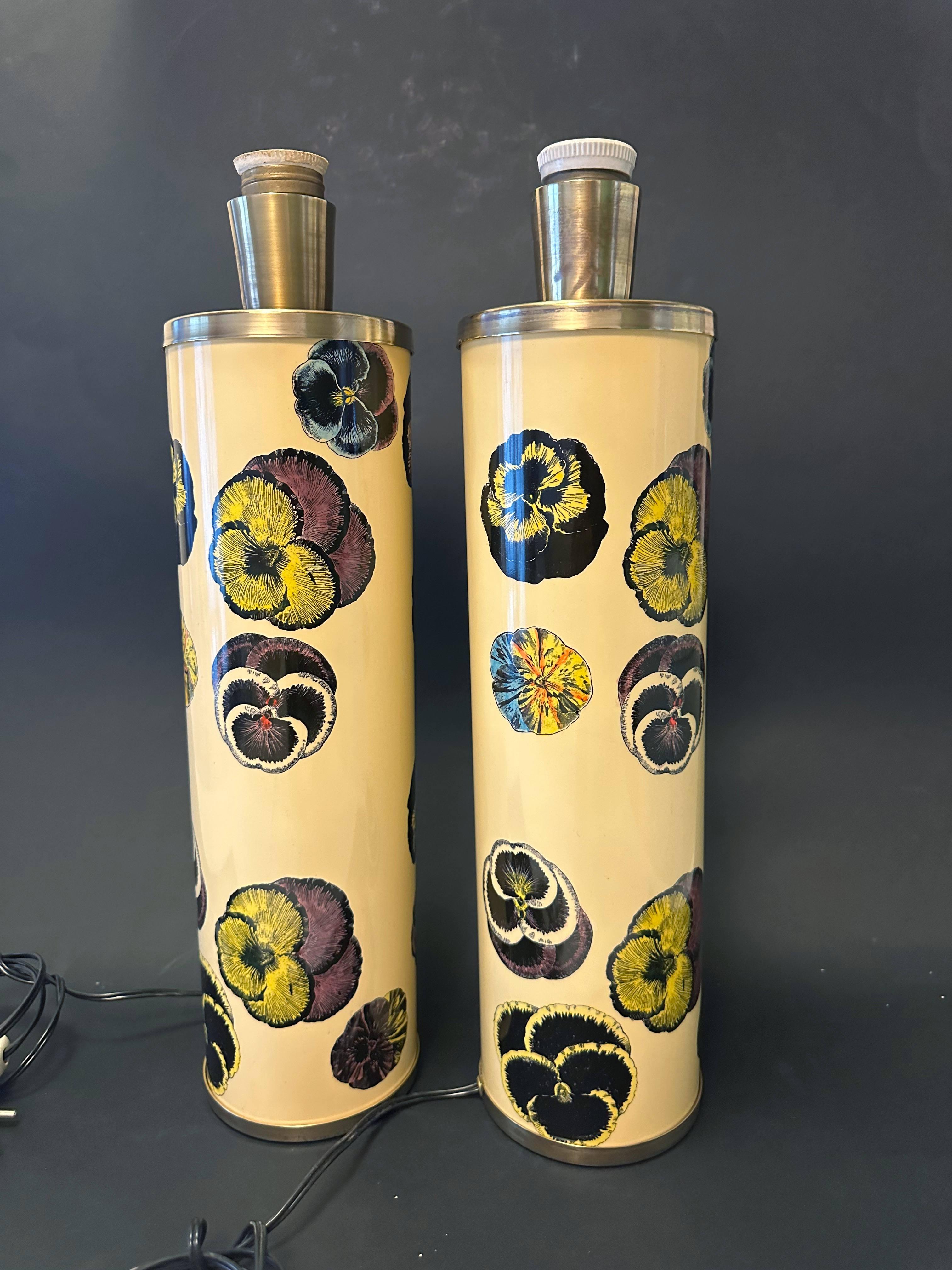 Mid-Century Modern Paire de lampes de bureau vintage FORNASETTI en vente